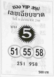 หวยเด็ด ซองVIPบน 16/3/66