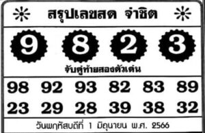 เลขหวยจ่าชิต 1/6/66
