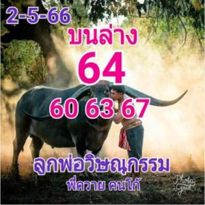หวยดัง พ่อวิษณุกรรม 2/5/66