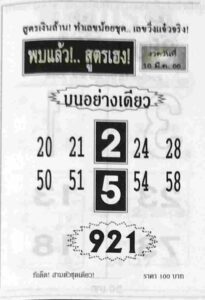 มาแรงหวยพบแล้วสูตรเฮง 16-6-66