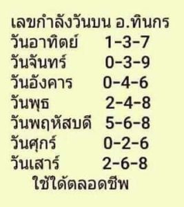 รวยแน่หวยอาจารย์ทินกร 1-7-66